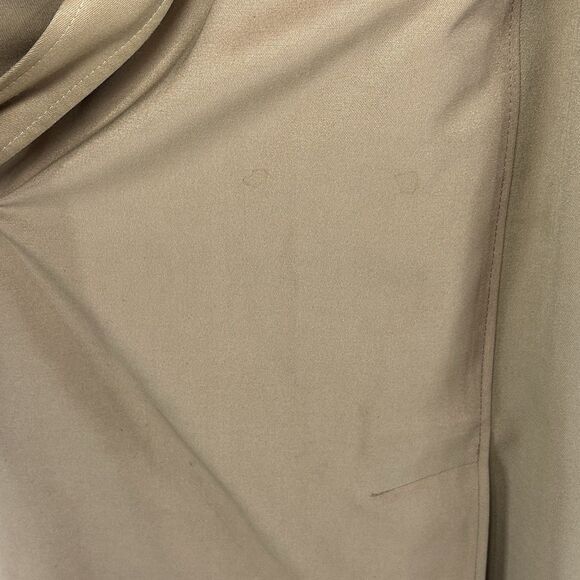 Vintage Eddie Bauer Goose Down Trench Coat Fur Collar Belted Button Up Men L USA - Picture 10 of 16